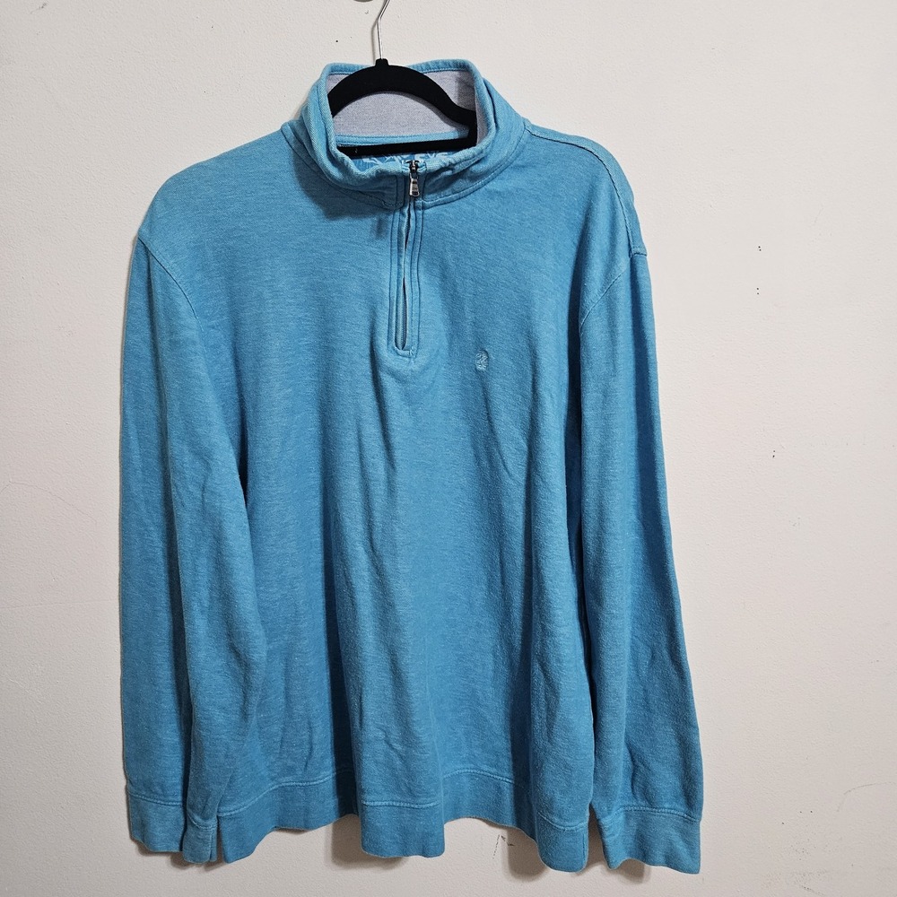 IZOD Saltwater Relaxed Classics Men's 1/2-Zip Pullover Sweatshirt - Turquoise...